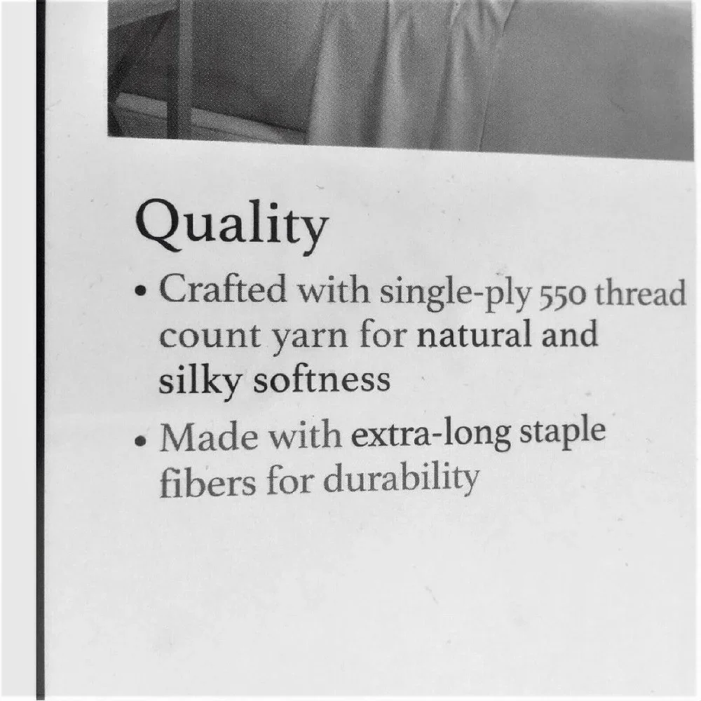 new SOLID WHITE Charter Club 550 TC 100% Cotton 18” Deep Queen Fitted Sheet